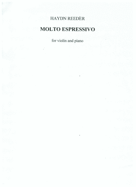Molto espressivo, for violin and piano