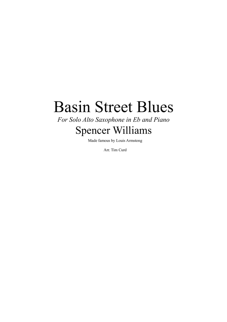Basin Street Blues (arr. Tim Curd)
