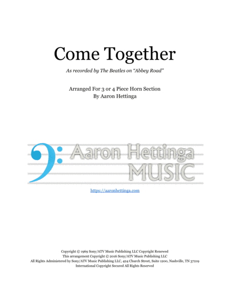 Come Together (arr. Aaron Hettinga)