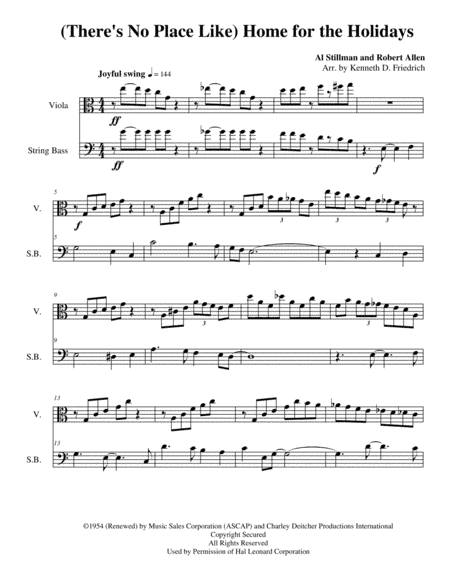 (There's No Place Like) Home For The Holidays (arr. Kenneth D. Friedrich)