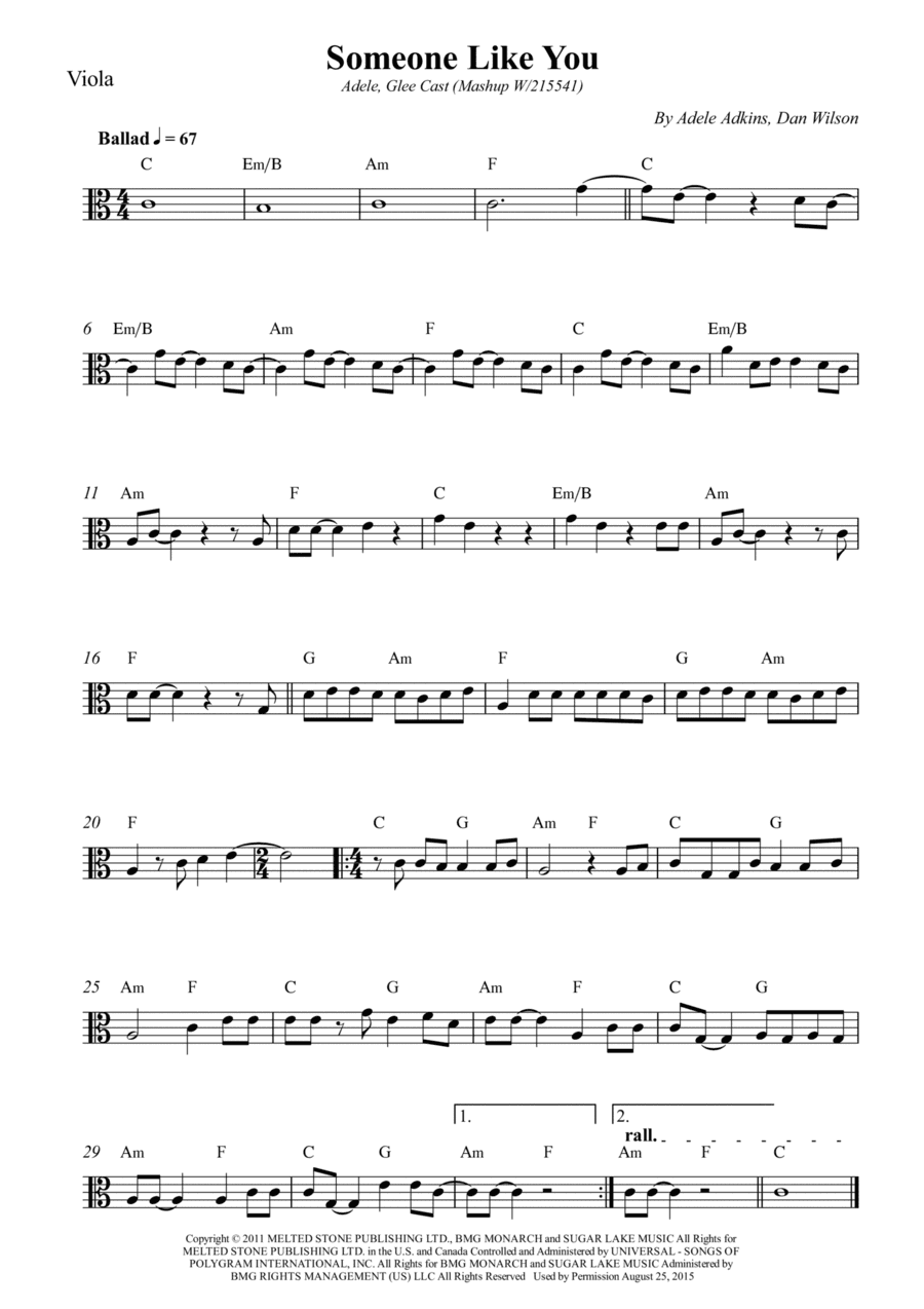 Someone Like You (arr. Wesley S. SIlva)