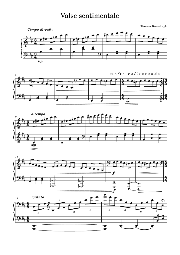Valse Sentimentale