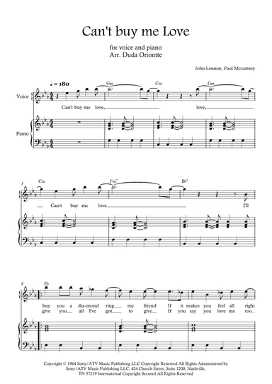 Can't Buy Me Love (arr. Duda Oriontte)