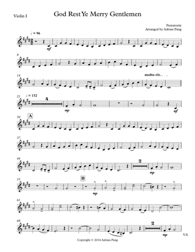 God Rest Ye Merry Gentlemen (arr. Adrian Pang, Pentatonix)