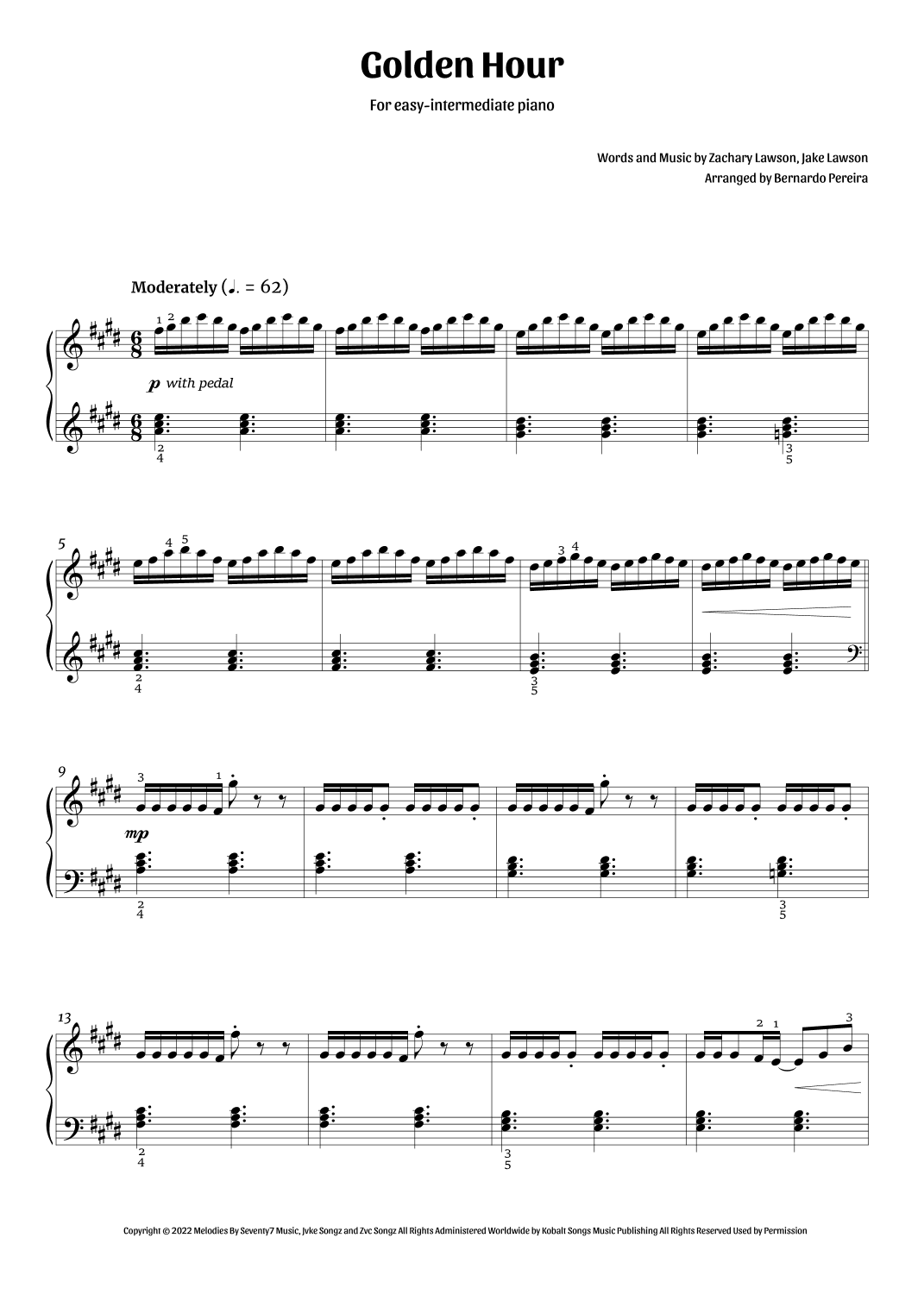 Golden Hour (arr. Bernardo Pereira)