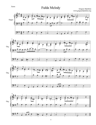 Fulda Melody -O Jesus We Adore Thee - Alternative Harmonization