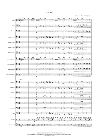 As It Was (arr. Nick Birch)