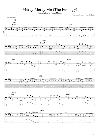 Mercy, Mercy Me (the Ecology) (arr. Luke Moore)