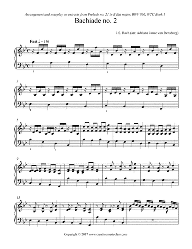 Bachiade no. 2 (arr. Adriana Janse van Rensburg)