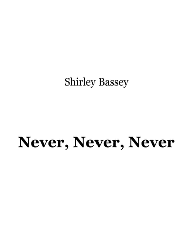 Never Never Never (arr. Ronn M)