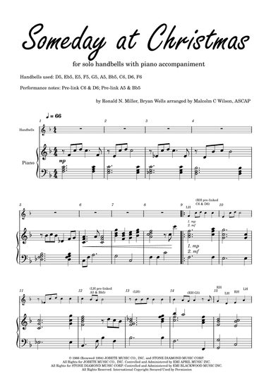 Someday At Christmas (arr. Malcolm C Wilson)