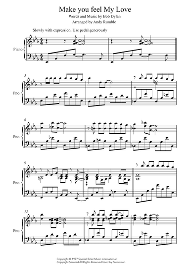 Make You Feel My Love (arr. Andy Rumble)