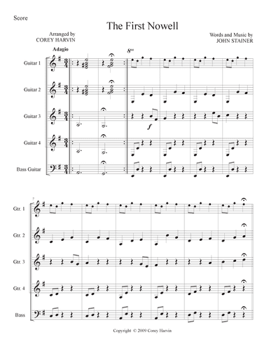 The First Noel (arr. Corey Harvin)