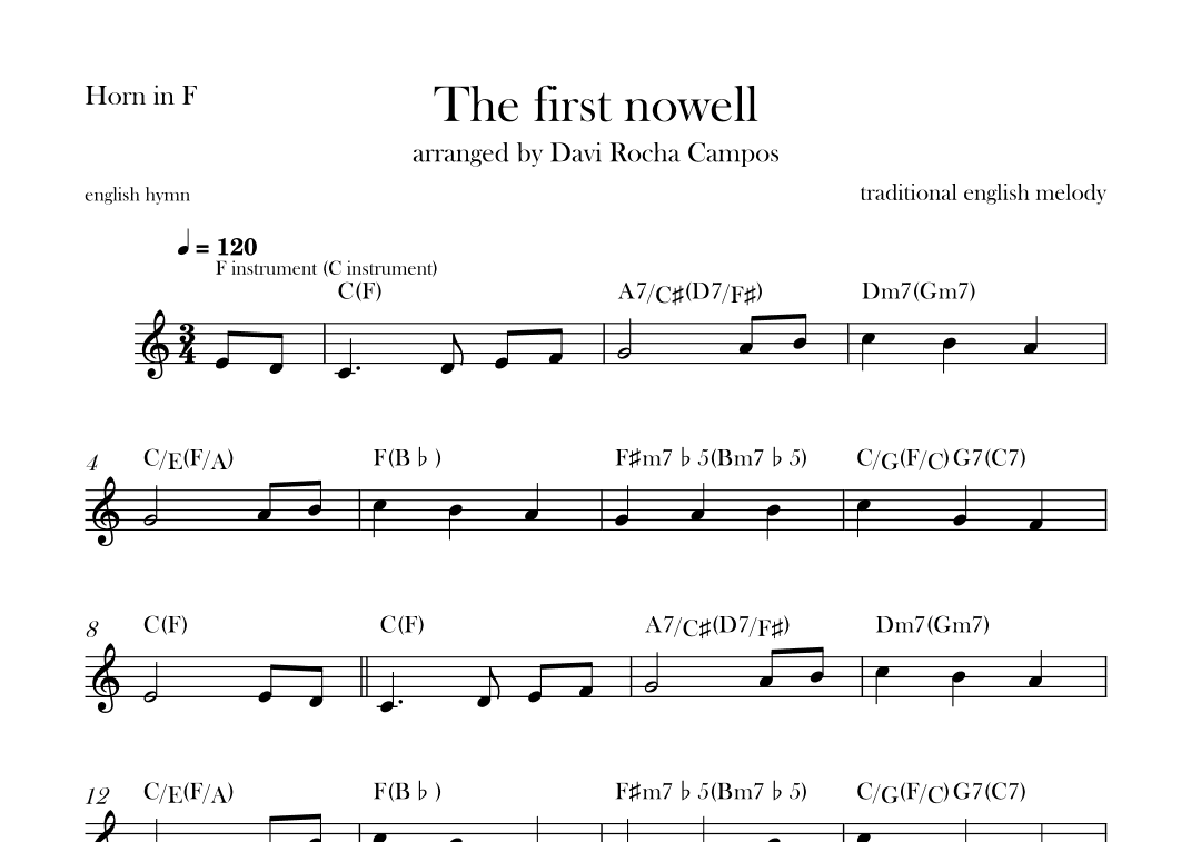 The First nowell (arr. Davi Rocha Campos)
