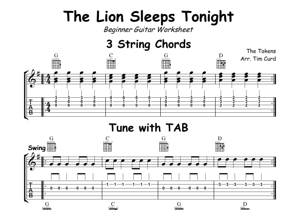 The Lion Sleeps Tonight (arr. Tim Curd)