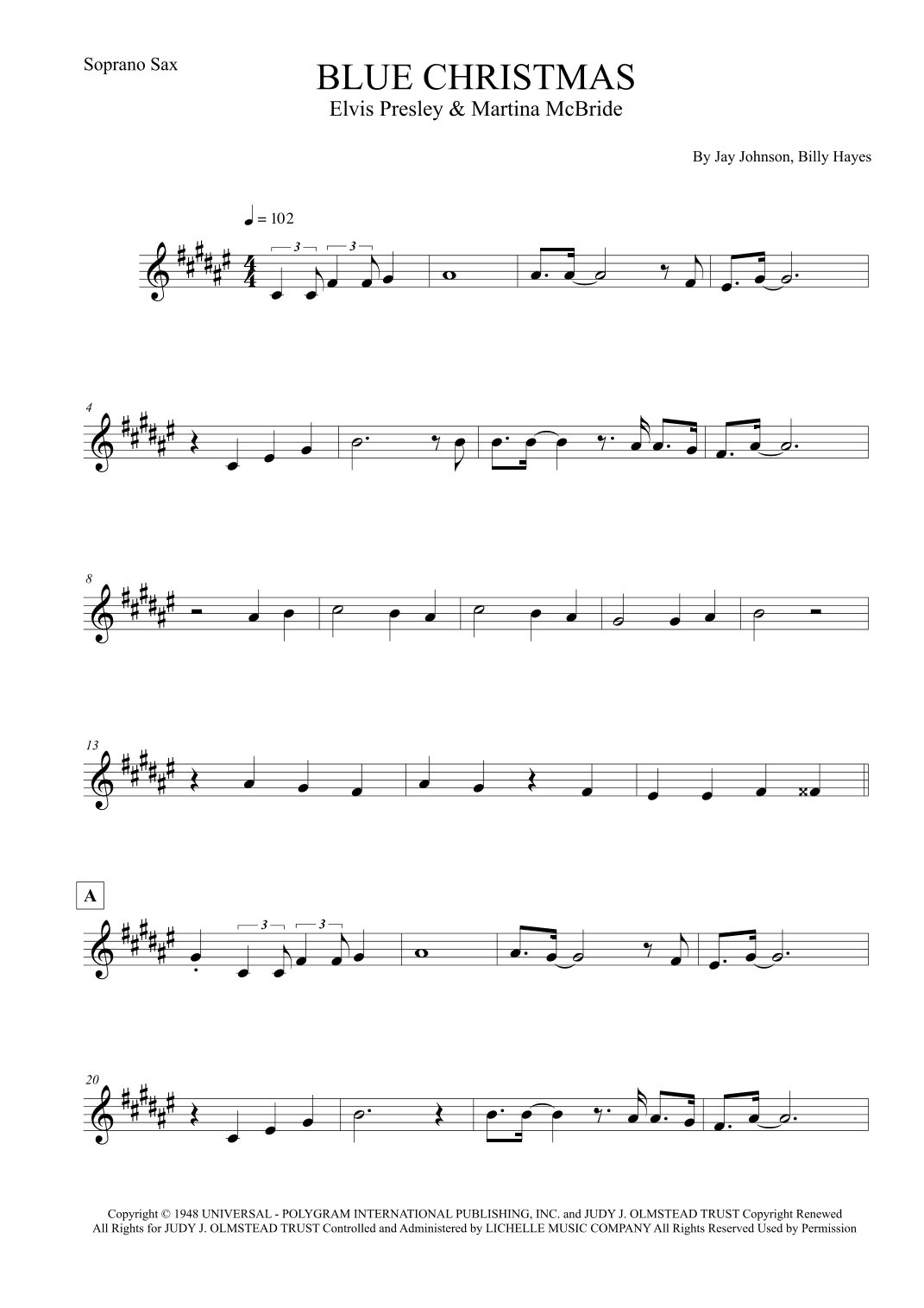 Blue Christmas (arr. Leo Silva)
