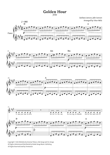 Golden Hour (arr. Vitor Melo)