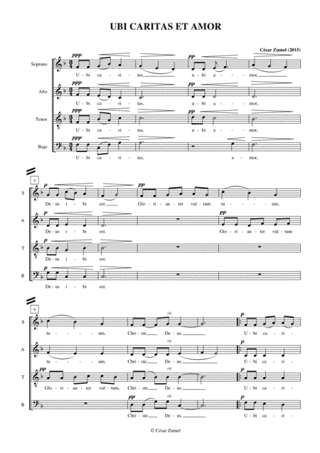 Ubi caritas (arr. César Zumel)