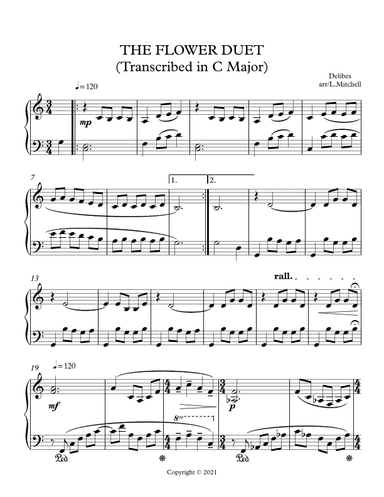 THE FLOWER DUET (arr. Lee Mitchell)