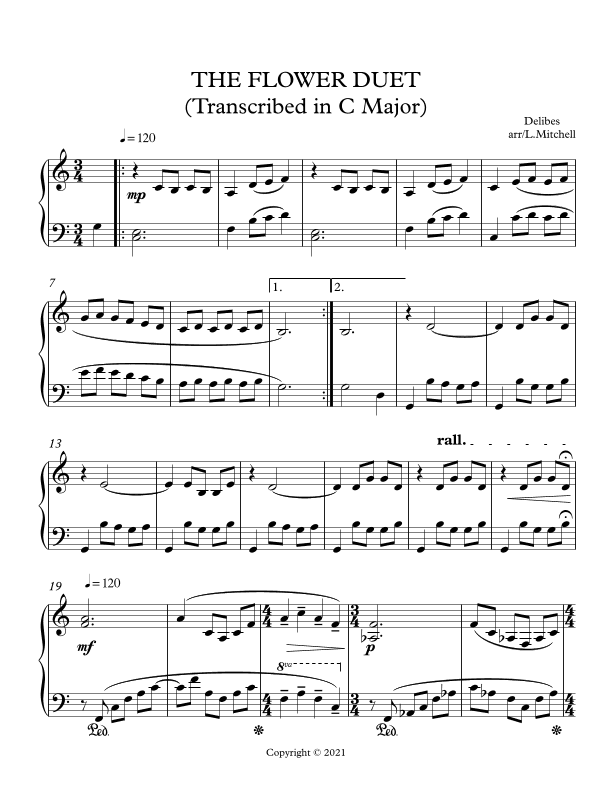 THE FLOWER DUET (arr. Lee Mitchell)