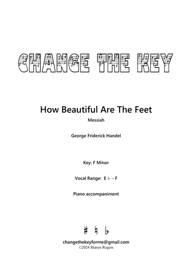 How beautiful are the feet - F Minor (arr. Sharyn Rogers)