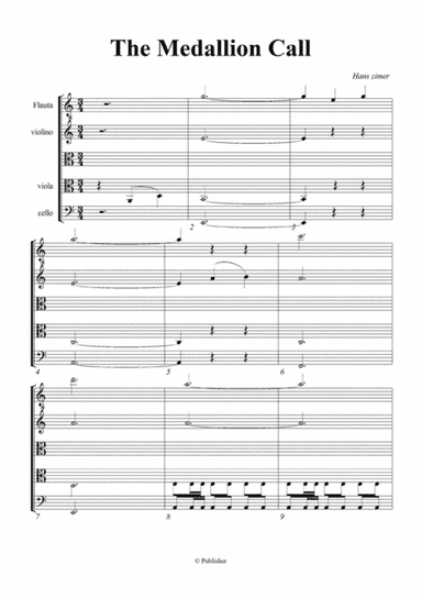 the medallions call- flute and strings (arr. Isabela Mattod)