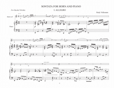 Sonata for Horn and Piano
