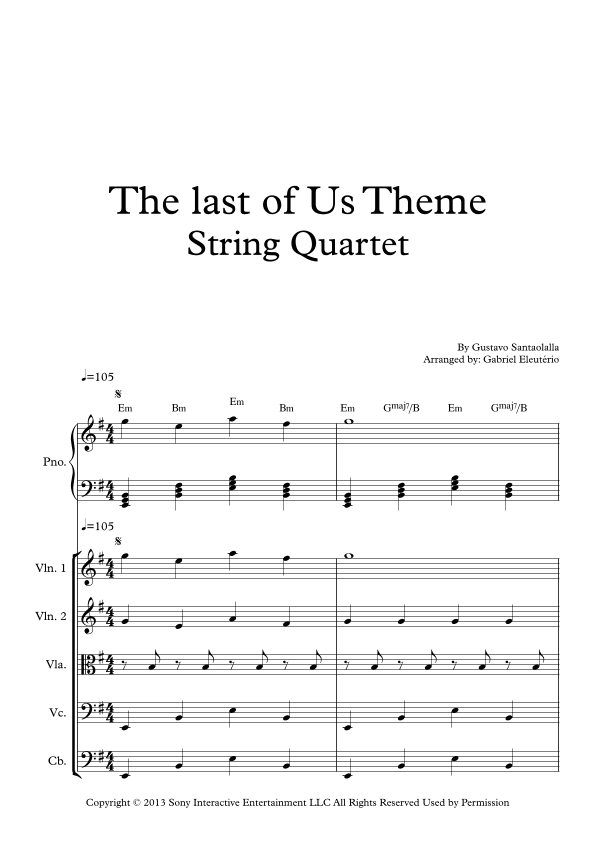 The Last Of Us (arr. Gabriel Eleutério)