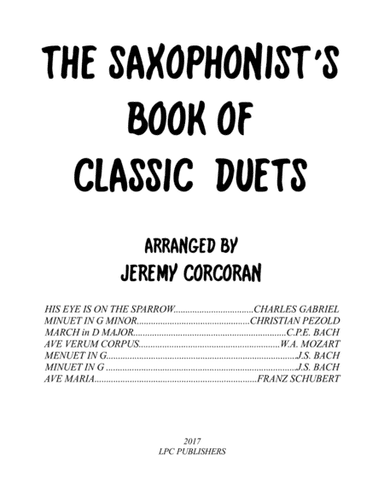 The Saxophonist's Book of Classic Duets (arr. Jeremy Corcoran)