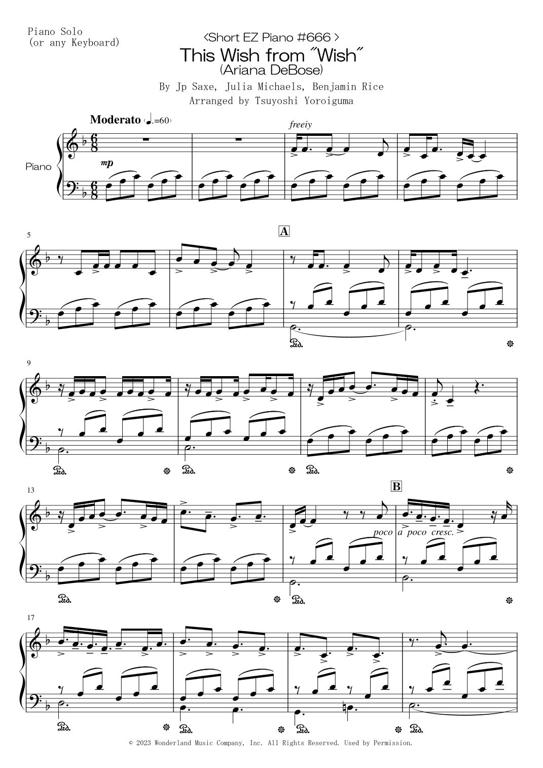 This Wish (arr. Tsuyoshi Yoroiguma)