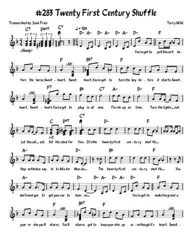 Twenty First Century Shuffle (arr. John Fries)