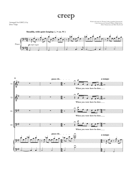 Creep (arr. Dave Volpe)