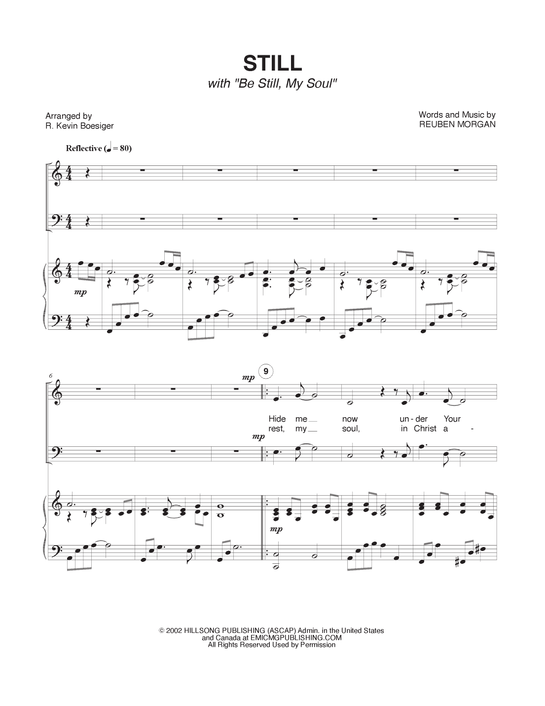 Still (arr. R. Kevin Boesiger)