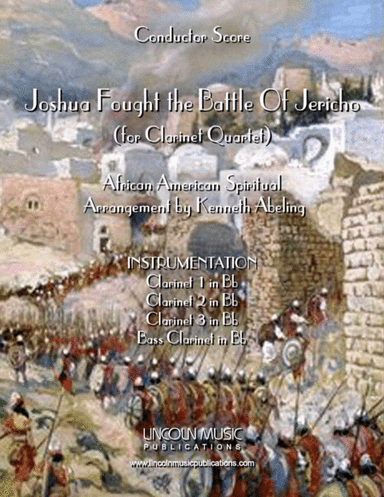 Joshua Fought the Battle of Jericho (for Clarinet Quartet) (arr. Kenneth Abeling)