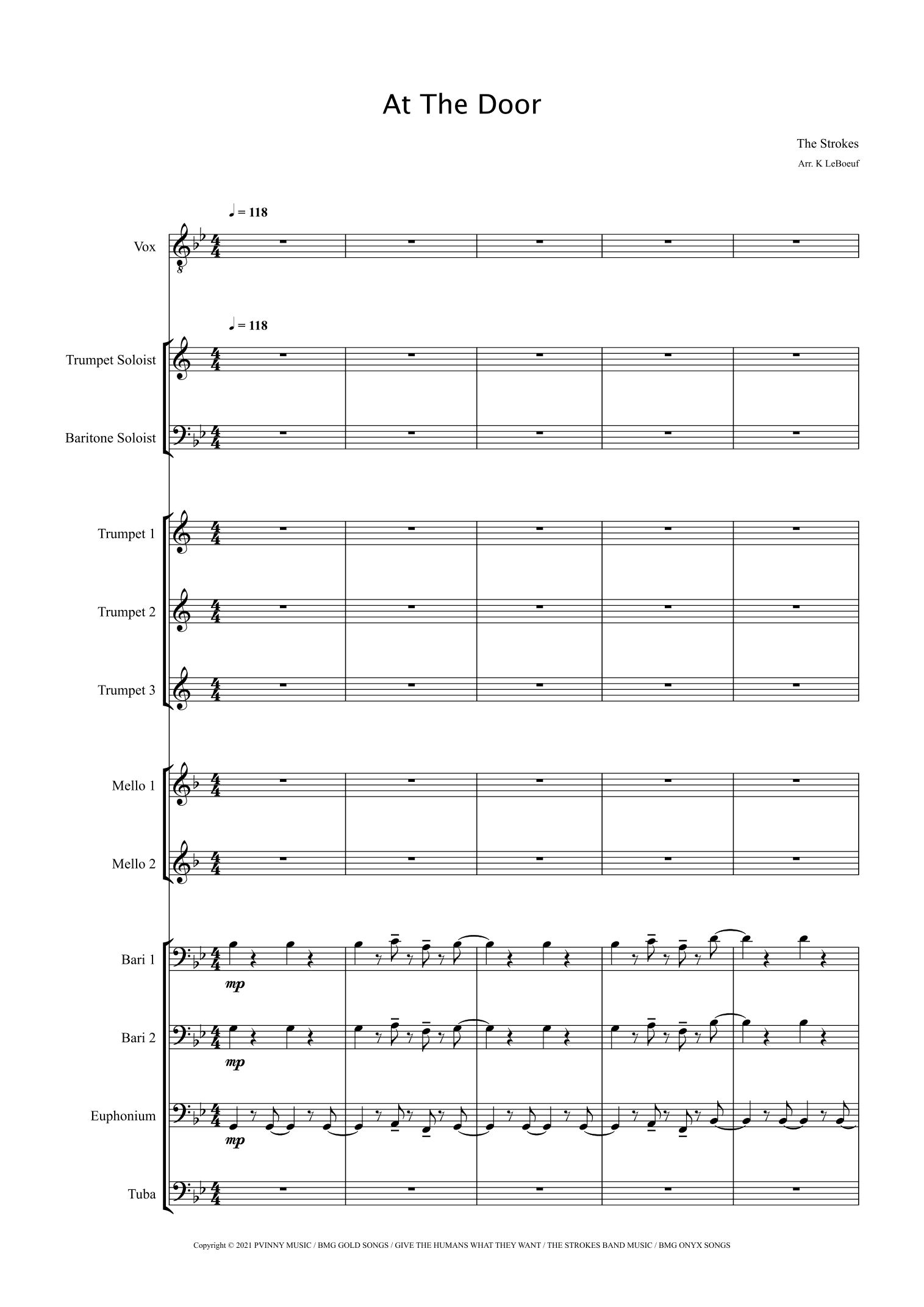 At The Door (arr. Kevin LeBoeuf)
