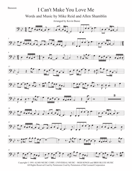 I Can't Make You Love Me (arr. Kevin Busse)
