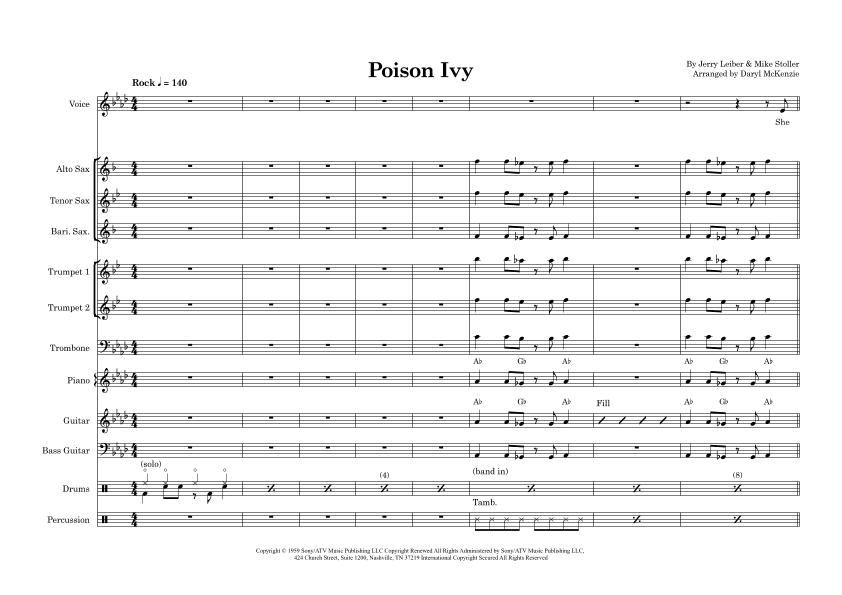Poison Ivy (arr. Daryl McKenzie)