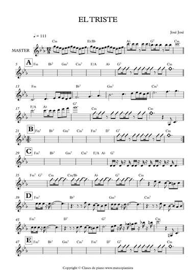 El Triste (arr. Mateo Aguilar)