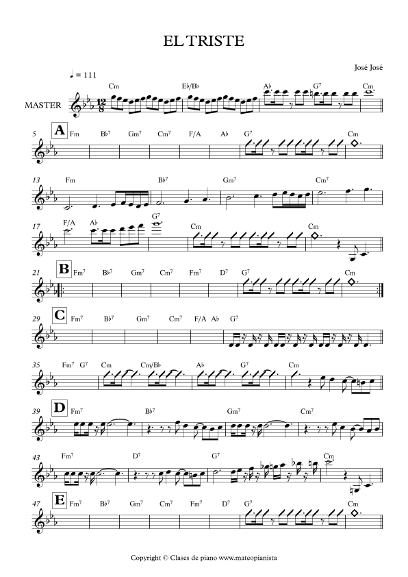 El Triste (arr. Mateo Aguilar)