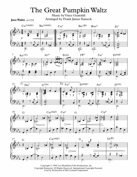 The Great Pumpkin Waltz (arr. Frank James Staneck FJS Music)