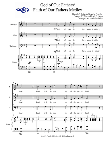 God of Our Fathers/ Faith of Our Fathers Medley (arr. Sandy McIntire)