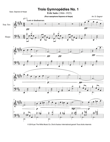 Gymnopedie No. 1 (arr. D. Gagnon)