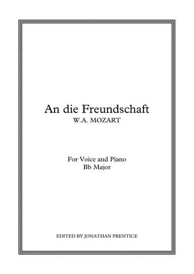 An die Freundschaft (Bb Major) (arr. Jonathan Prentice)