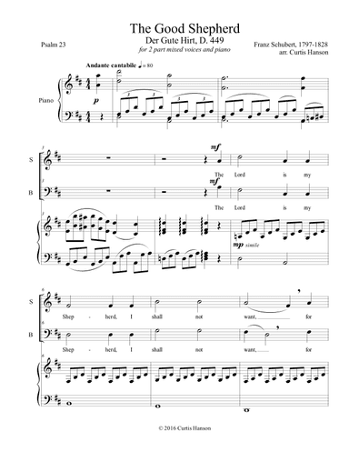 The Good Shepherd (SB) (arr. Curtis Hanson)