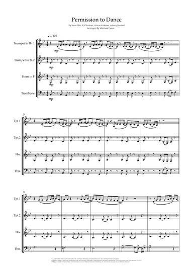 Permission To Dance (arr. Matthew pyeon)