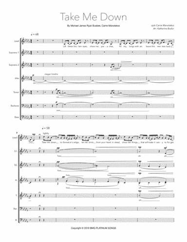 Take Me Down (arr. Katherine Bodor)