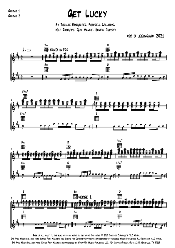 Get Lucky (arr. Musicscorz)