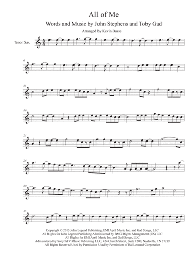 All Of Me (arr. Kevin Busse)