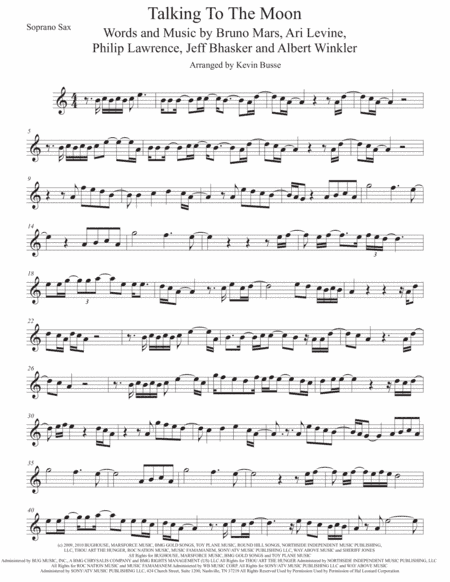 Talking To The Moon (arr. Kevin Busse)