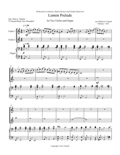 Lenten Prelude (arr. Robert G. Farrell)